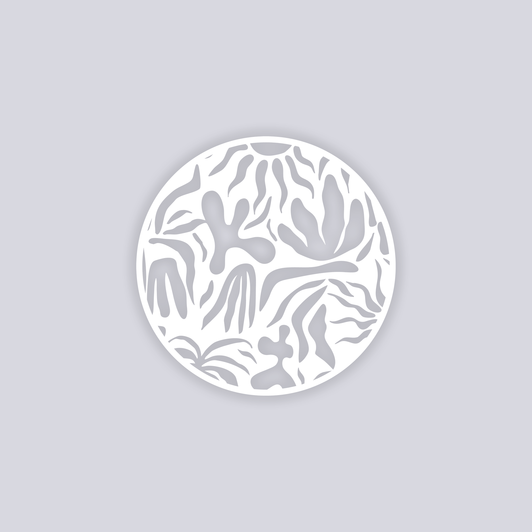 Sunburst Palm Circle Clay Stencil