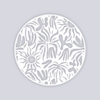 Sunburst Palm Circle Clay Stencil
