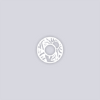 Sunburst Palm Circle Rim Clay Stencil