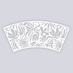 Sunburst Palm Lg Cup Clay Stencil