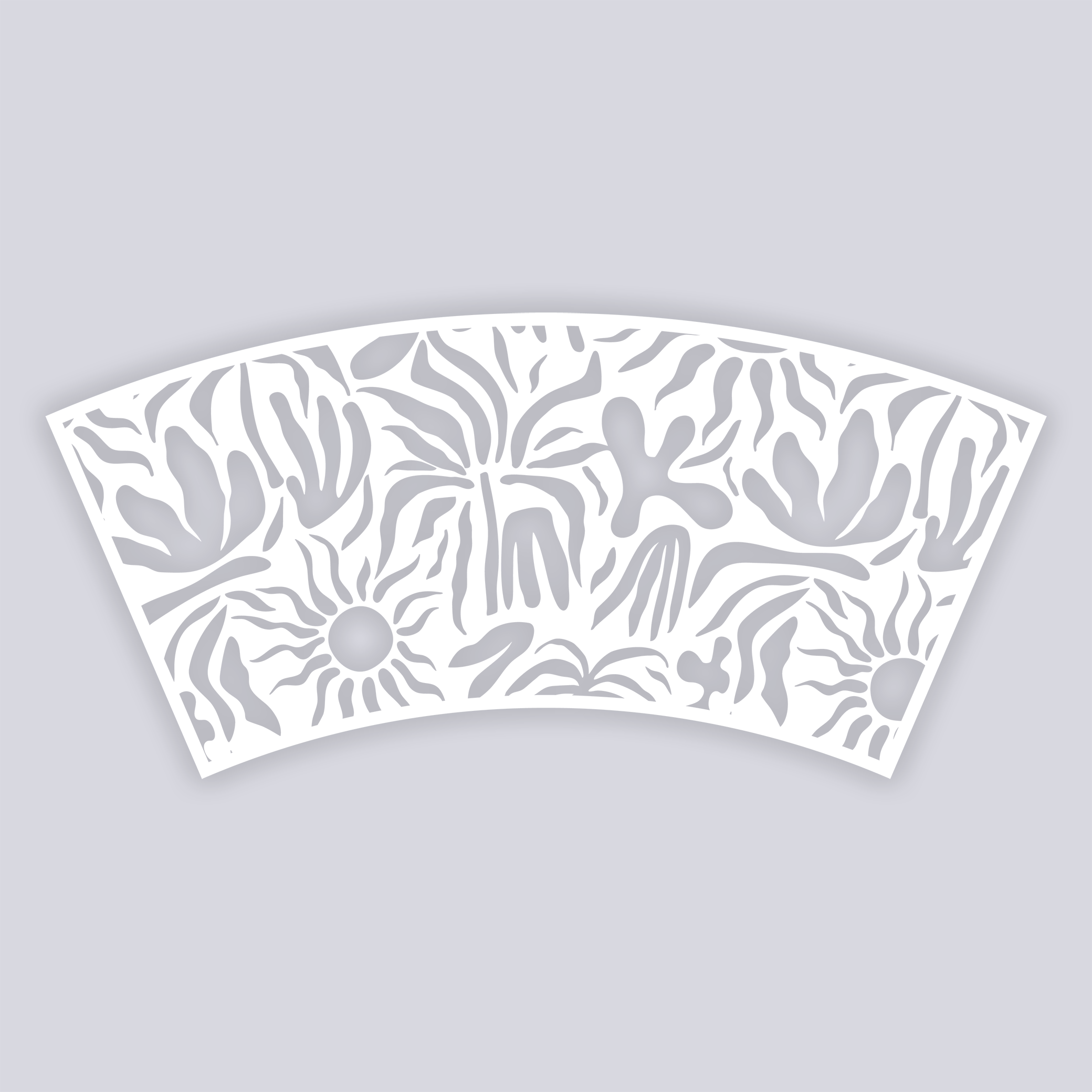 Sunburst Palm Lg Cup Clay Stencil