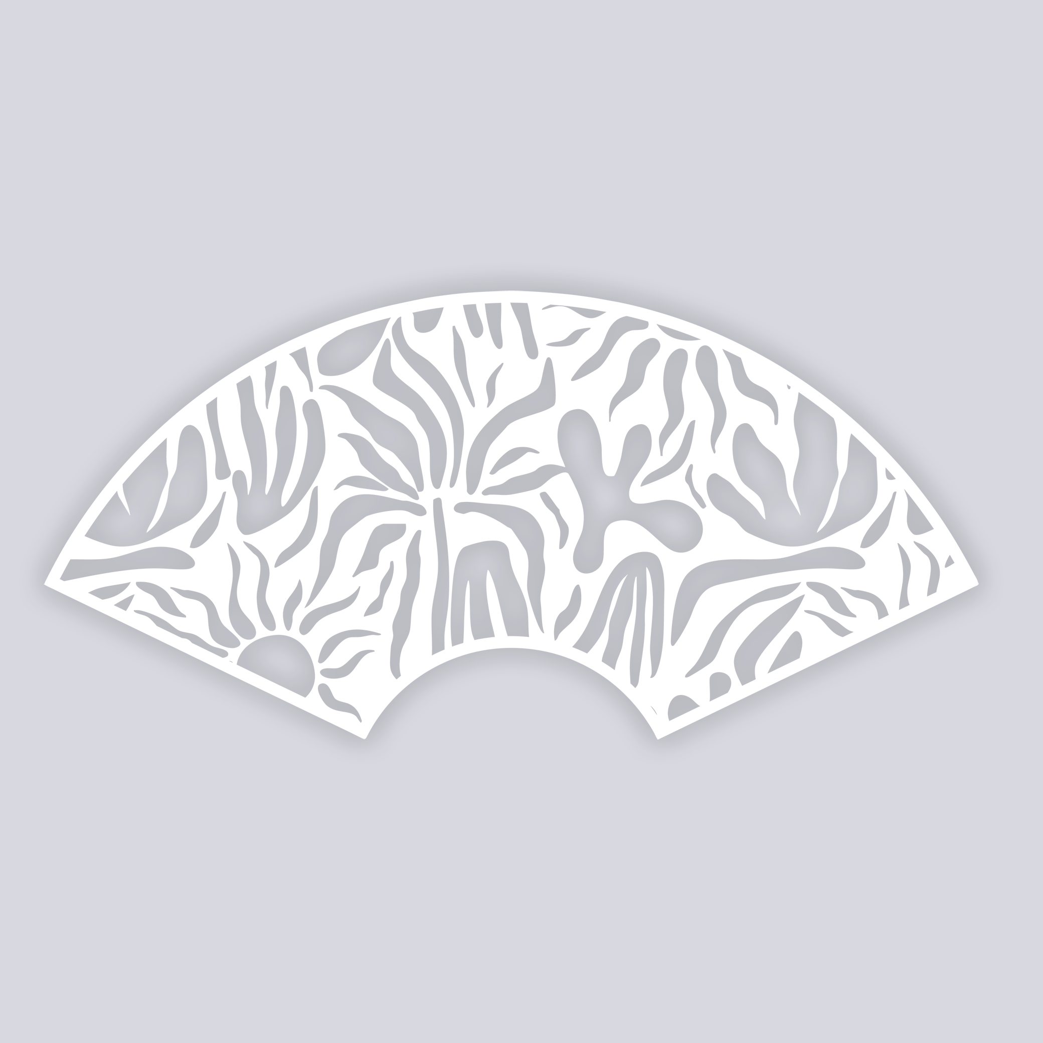 Sunburst Palm Lg Cup Clay Stencil