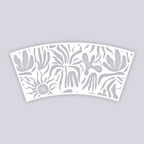 Sunburst Palm Lg Cup Clay Stencil