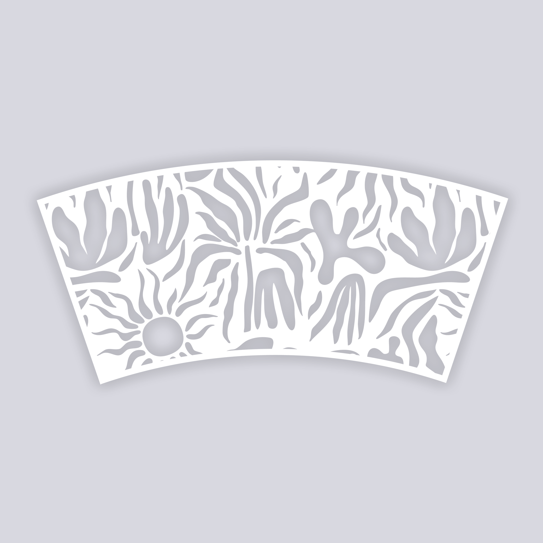 Sunburst Palm Lg Cup Clay Stencil