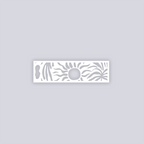 Sunburst Palm Rectangle Clay Stencil