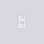 Sunburst Palm Rectangle Clay Stencil