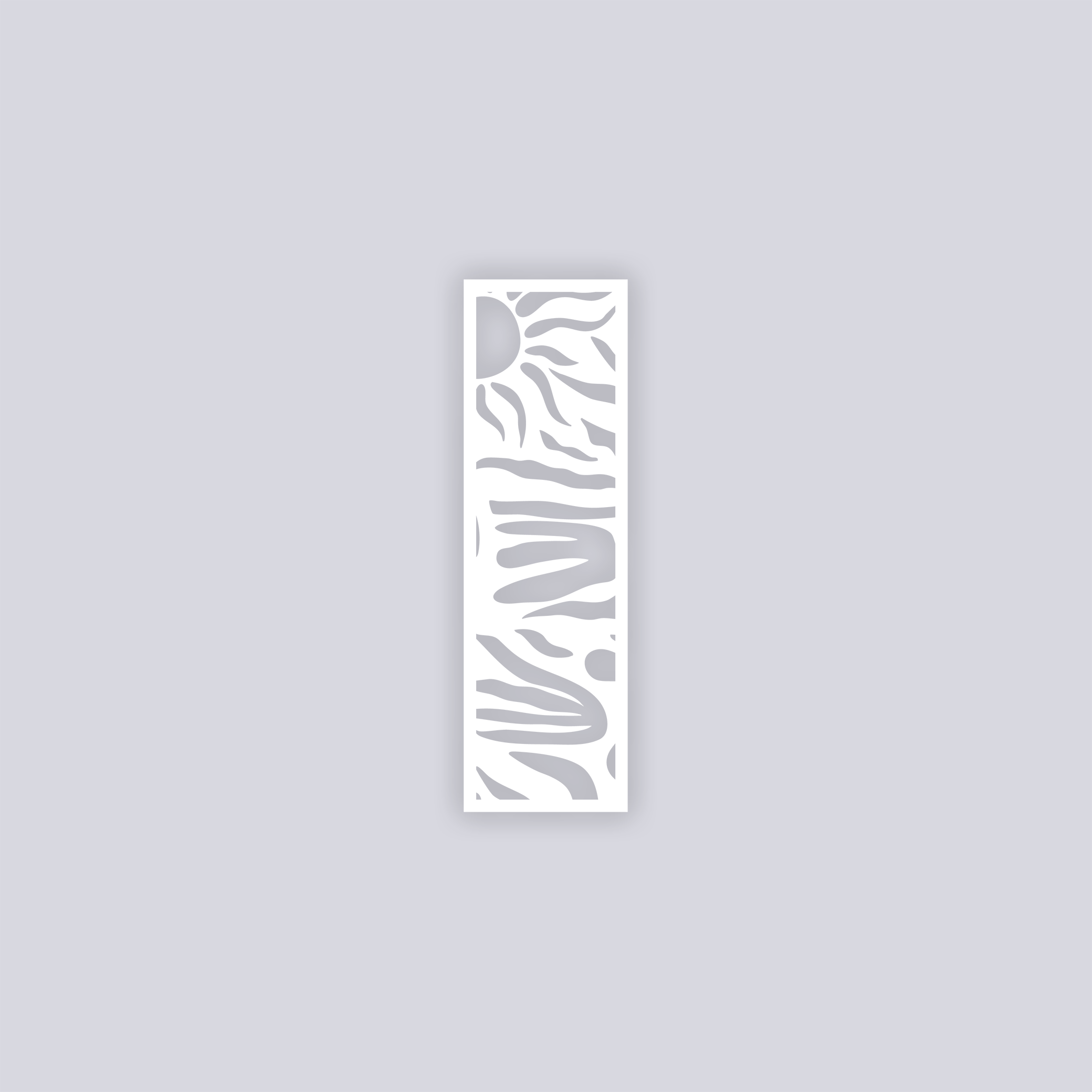 Sunburst Palm Rectangle Clay Stencil