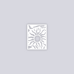 Sunburst Palm Rectangle Clay Stencil
