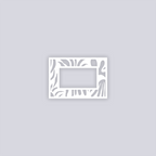 Sunburst Palm Rectangle Rim Clay Stencil