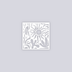 Sunburst Palm Square Clay Stencil