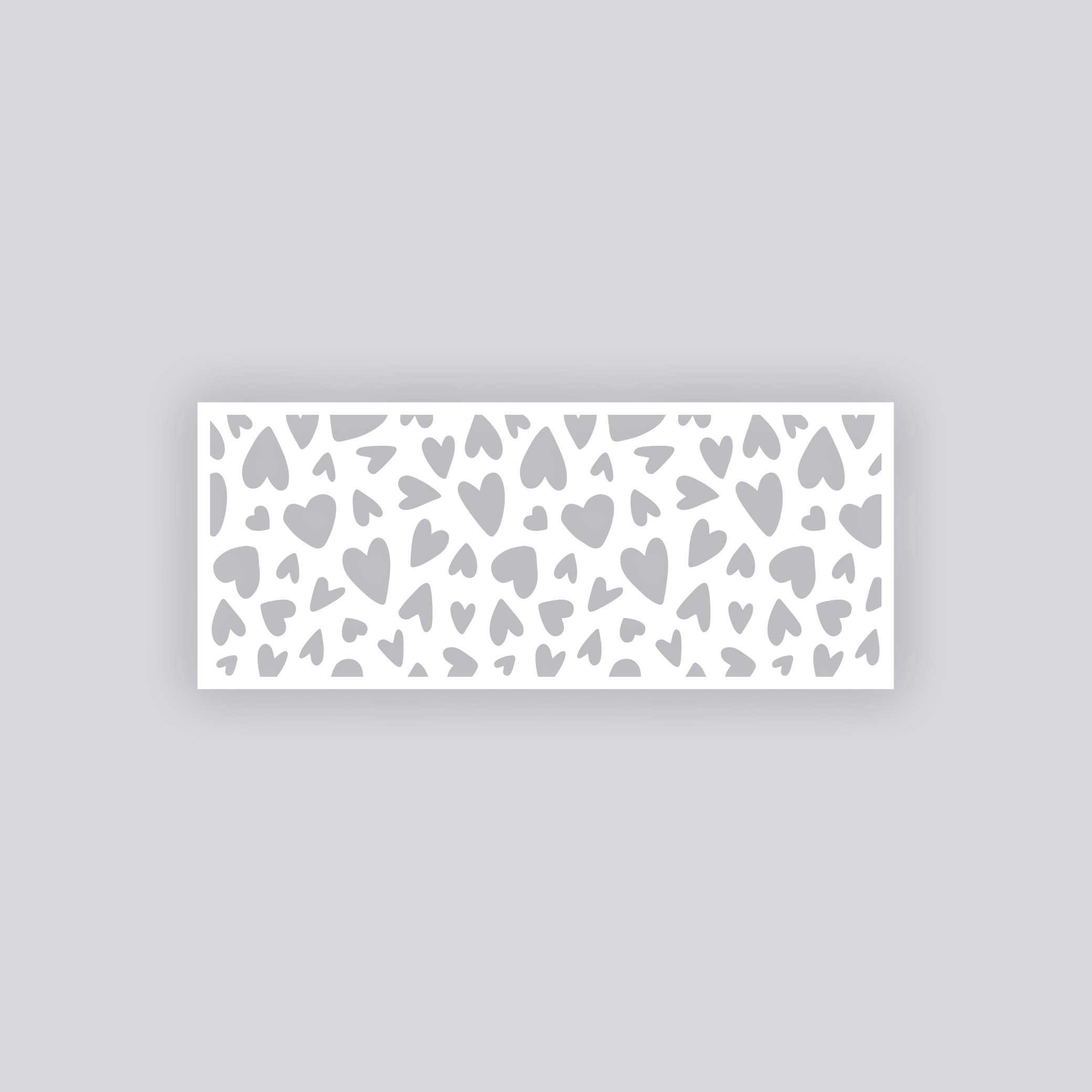 Sweetheart Scatter Rectangle Clay Face Stencil