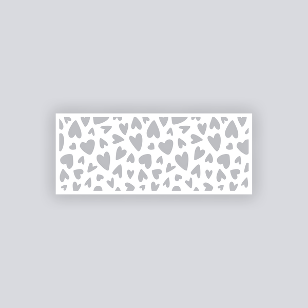 Sweetheart Scatter Rectangle Clay Face Stencil