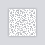 Sweetheart Scatter Square Clay Stencil
