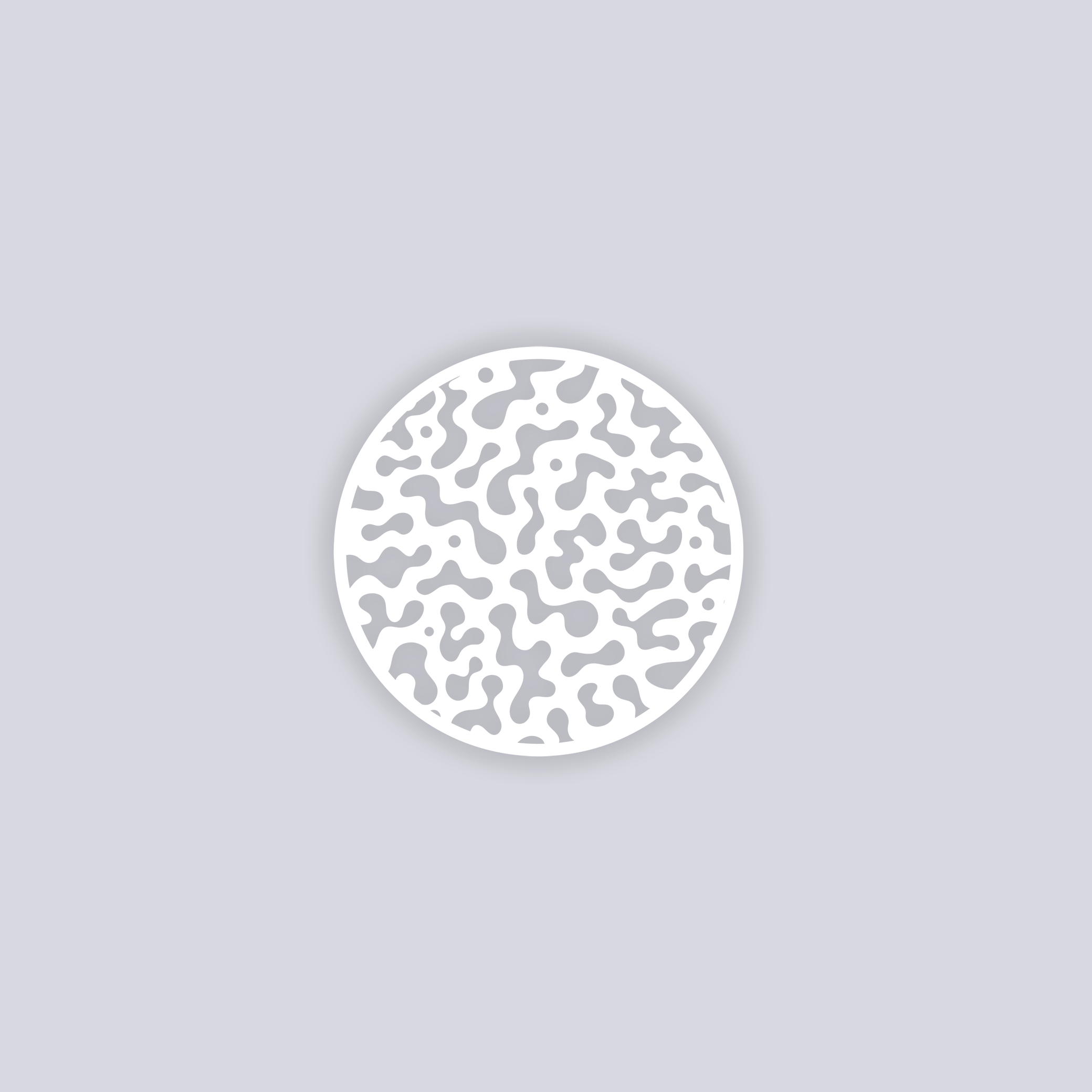 Terrazzo Circle Clay Stencil