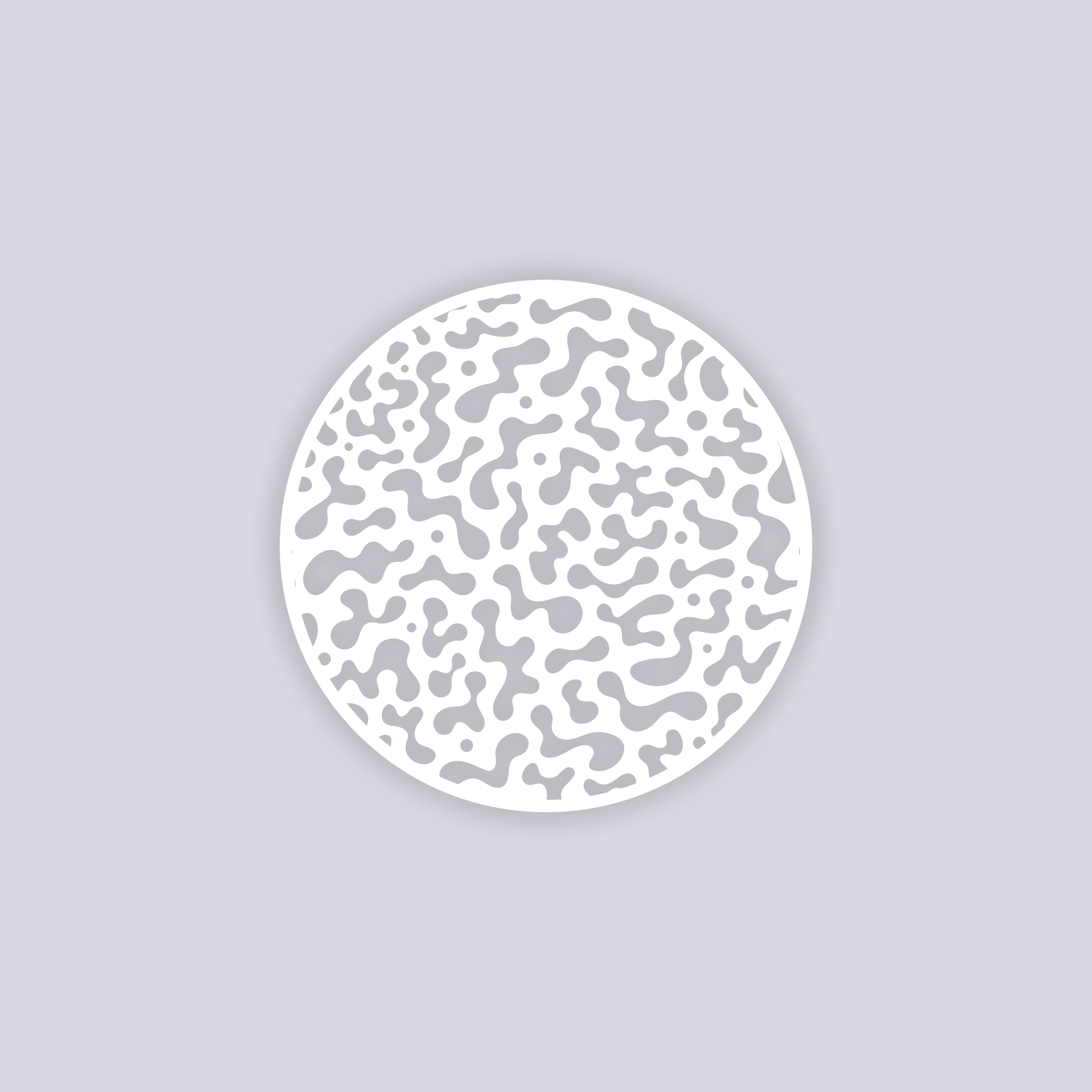 Terrazzo Circle Clay Stencil