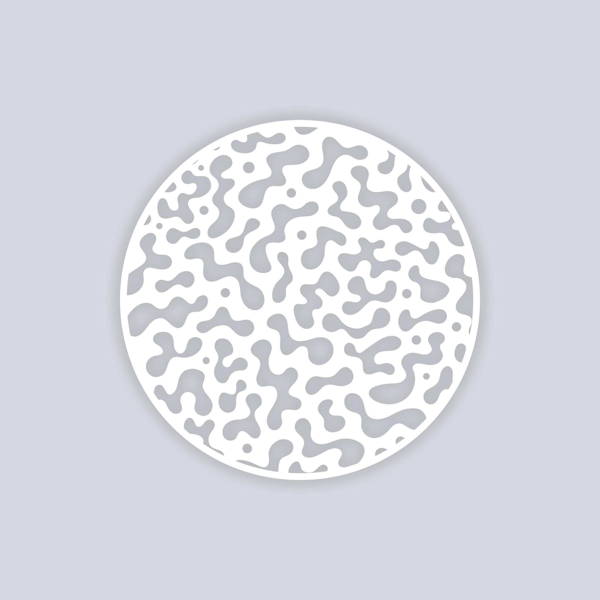 Terrazzo Circle Clay Stencil