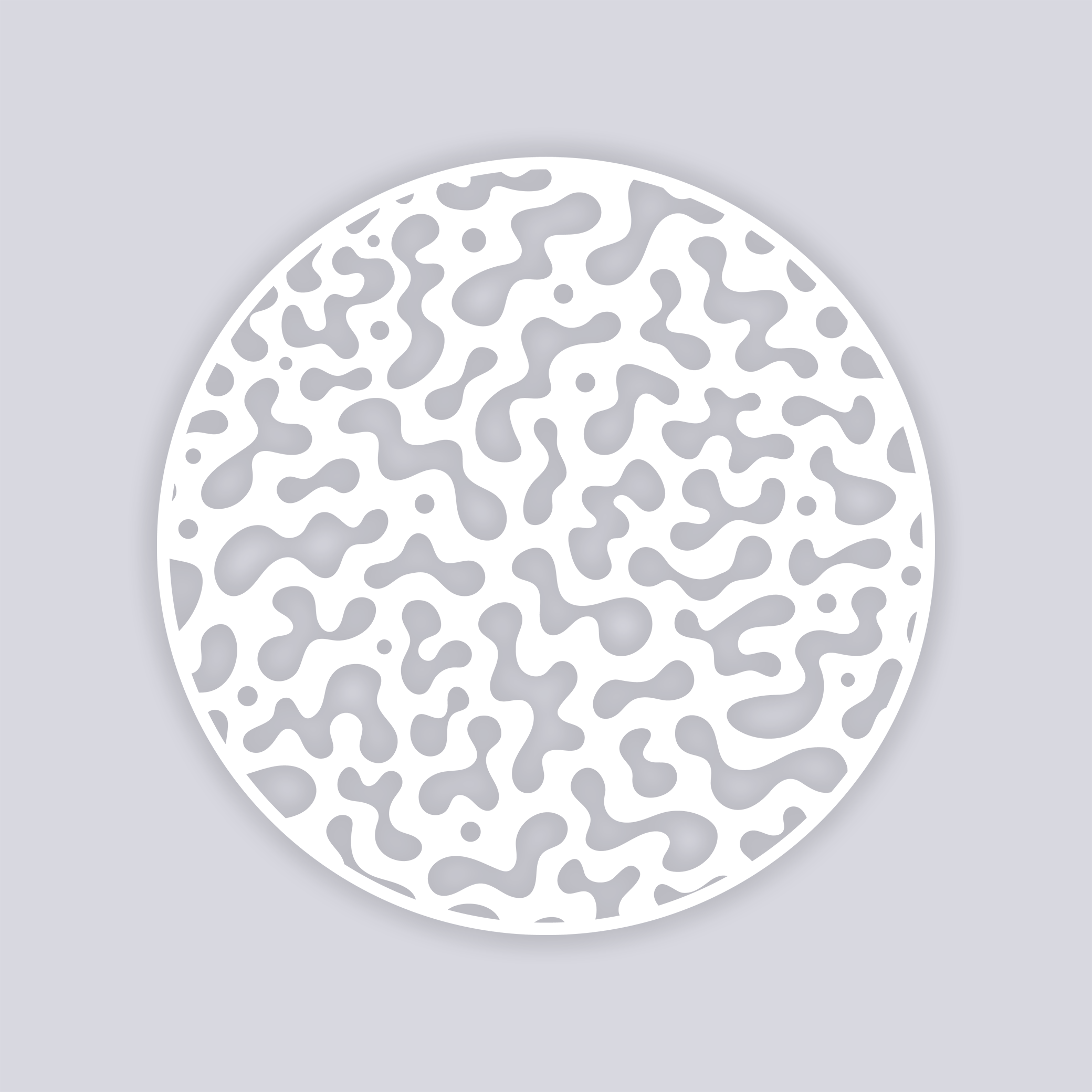 Terrazzo Circle Clay Stencil