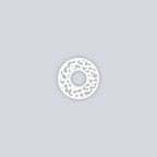 Terrazzo Circle Rim Clay Stencil