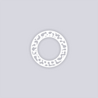 Terrazzo Circle Rim Clay Stencil