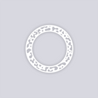 Terrazzo Circle Rim Clay Stencil