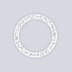 Terrazzo Circle Rim Clay Stencil