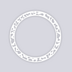 Terrazzo Circle Rim Clay Stencil