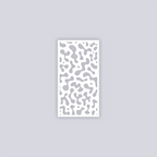 Terrazzo Rectangle Face Clay Stencil