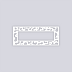 Terrazzo Rectangle Rim Clay Stencil