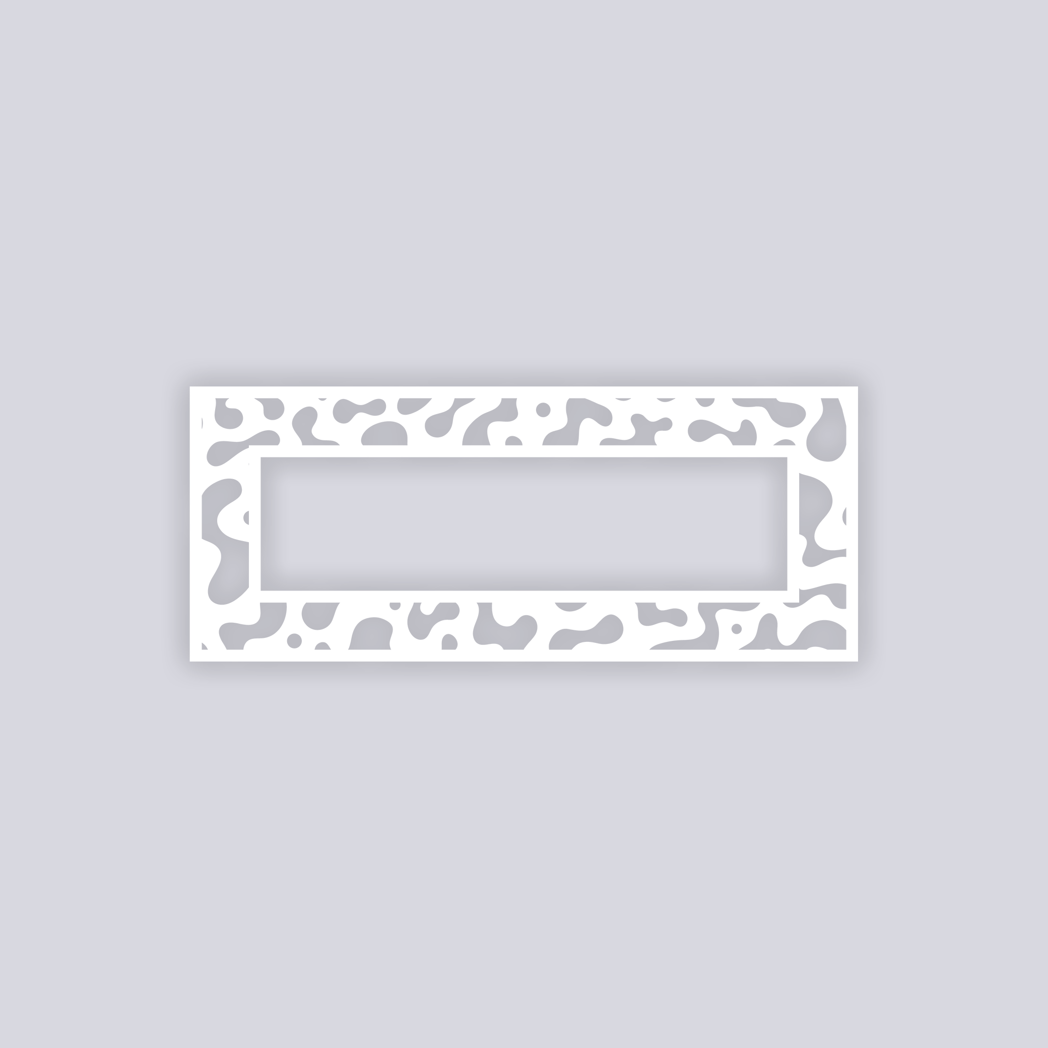 Terrazzo Rectangle Rim Clay Stencil
