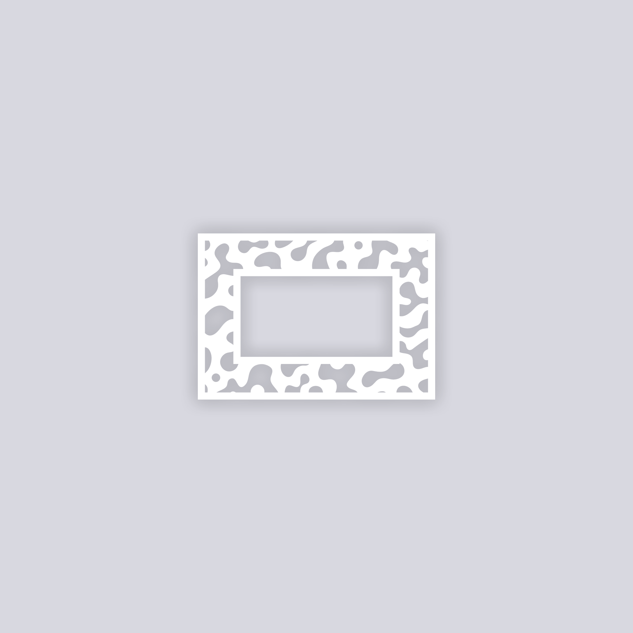 Terrazzo Rectangle Rim Clay Stencil
