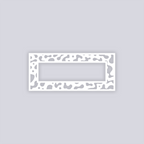Terrazzo Rectangle Rim Clay Stencil