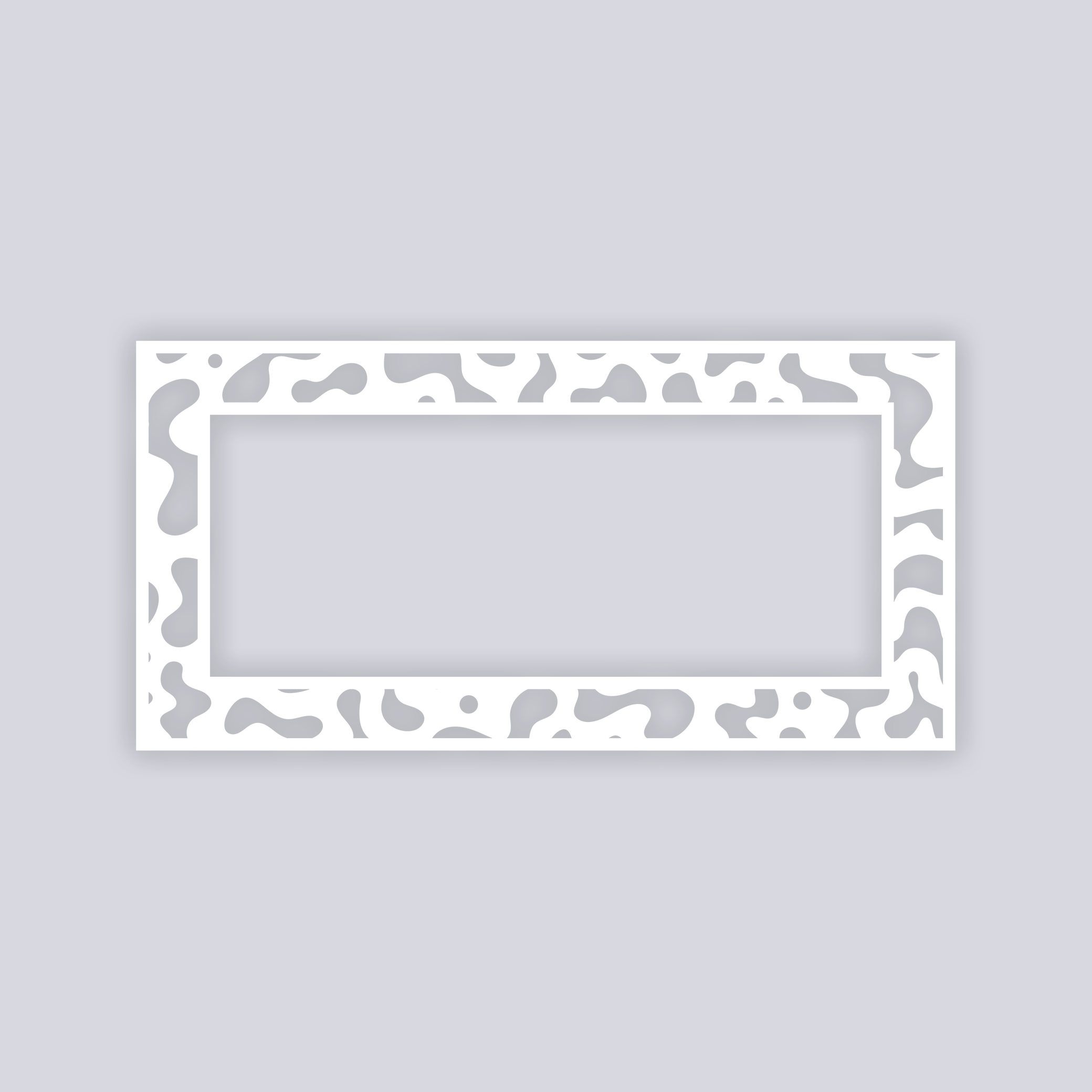 Terrazzo Rectangle Rim Clay Stencil