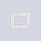 Terrazzo Rectangle Rim Clay Stencil