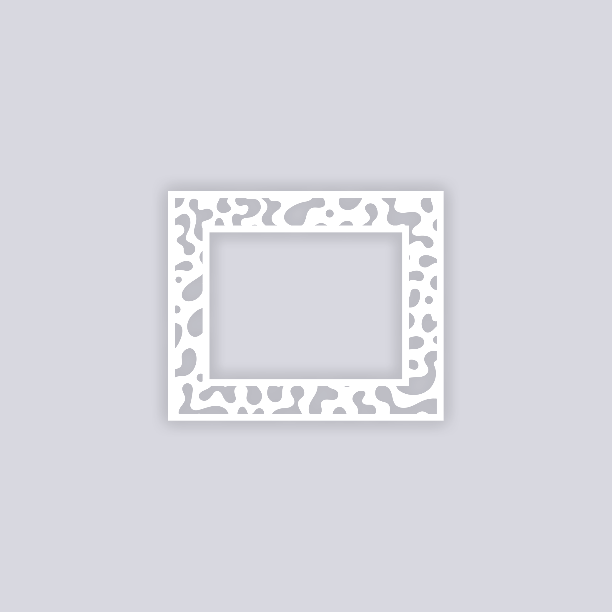 Terrazzo Rectangle Rim Clay Stencil