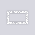 Terrazzo Rectangle Rim Clay Stencil