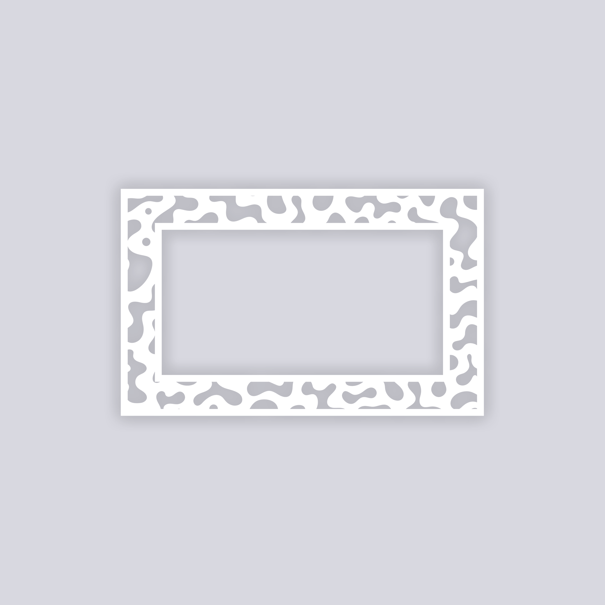 Terrazzo Rectangle Rim Clay Stencil