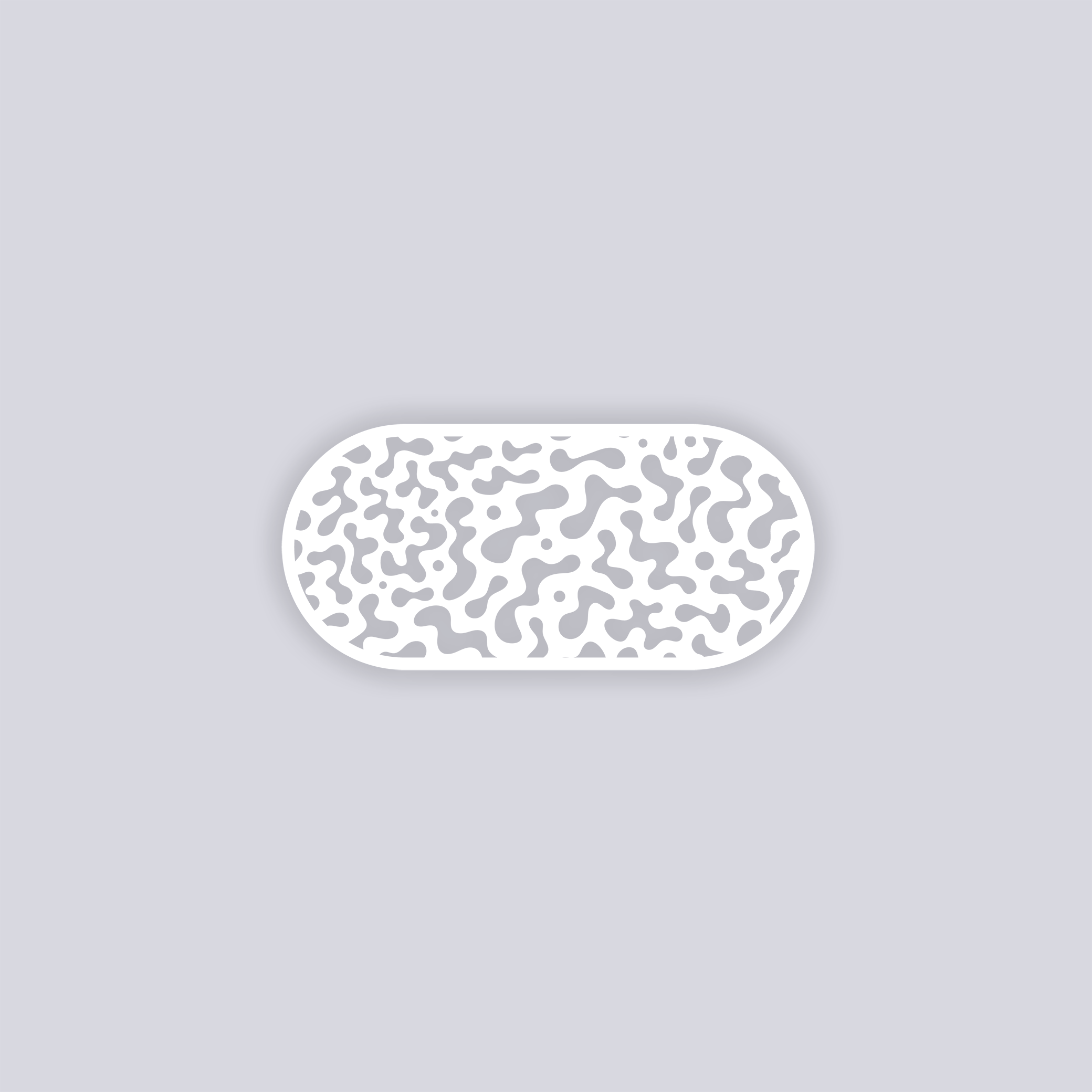 Terrazzo Rounded Rectangle Clay Stencil