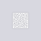 Terrazzo Square Clay Stencil