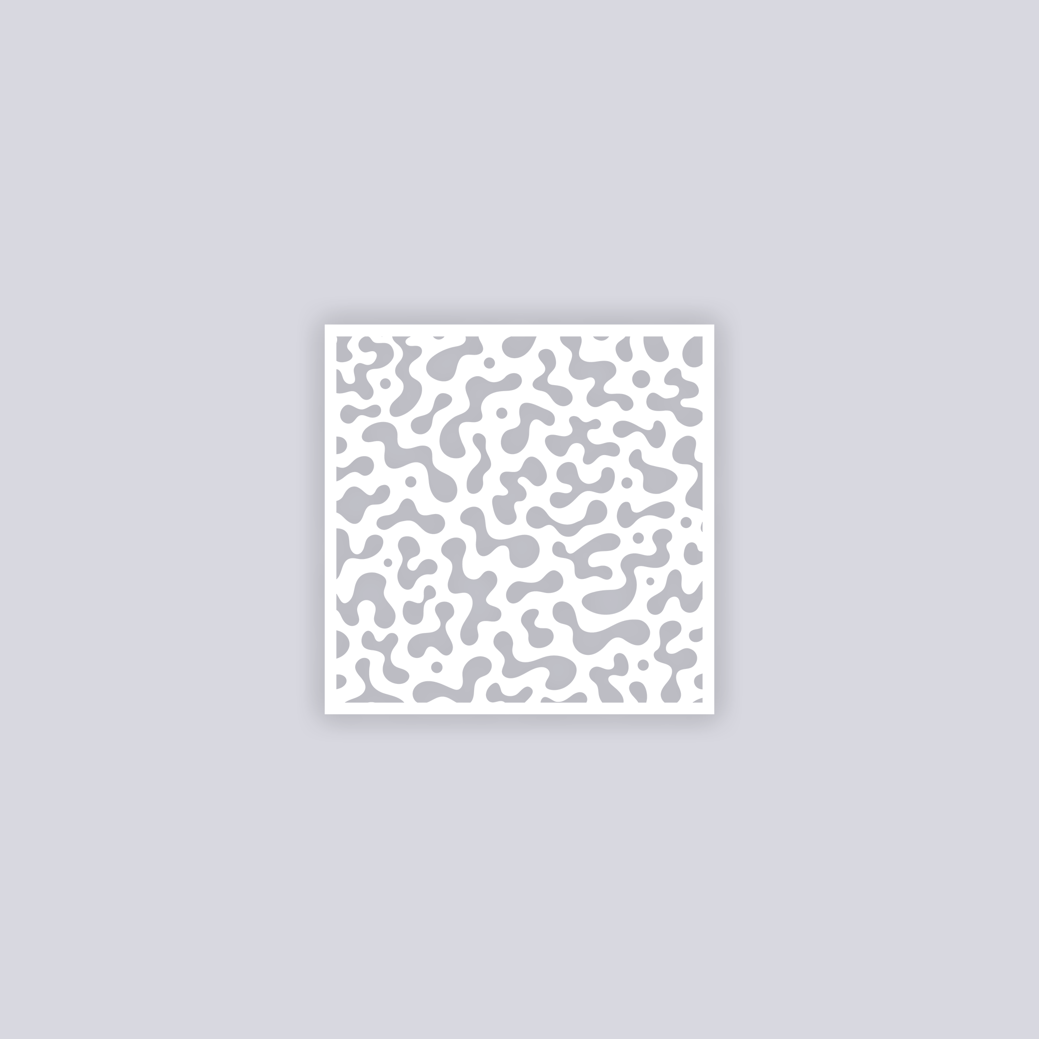 Terrazzo Square Clay Stencil