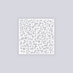 Terrazzo Square Clay Stencil