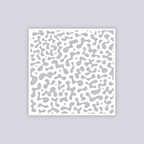 Terrazzo Square Clay Stencil