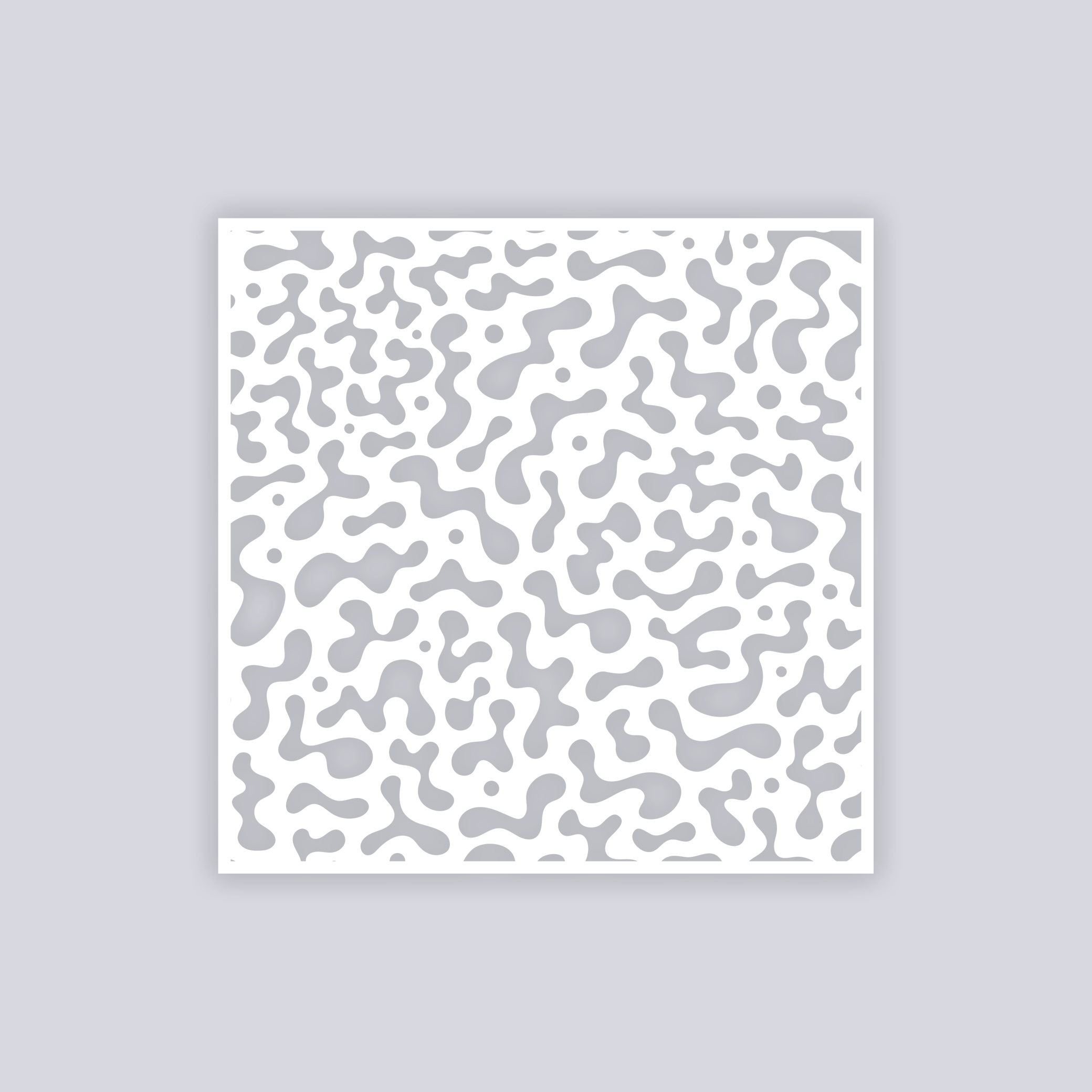 Terrazzo Square Clay Stencil