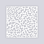 Terrazzo Square Clay Stencil