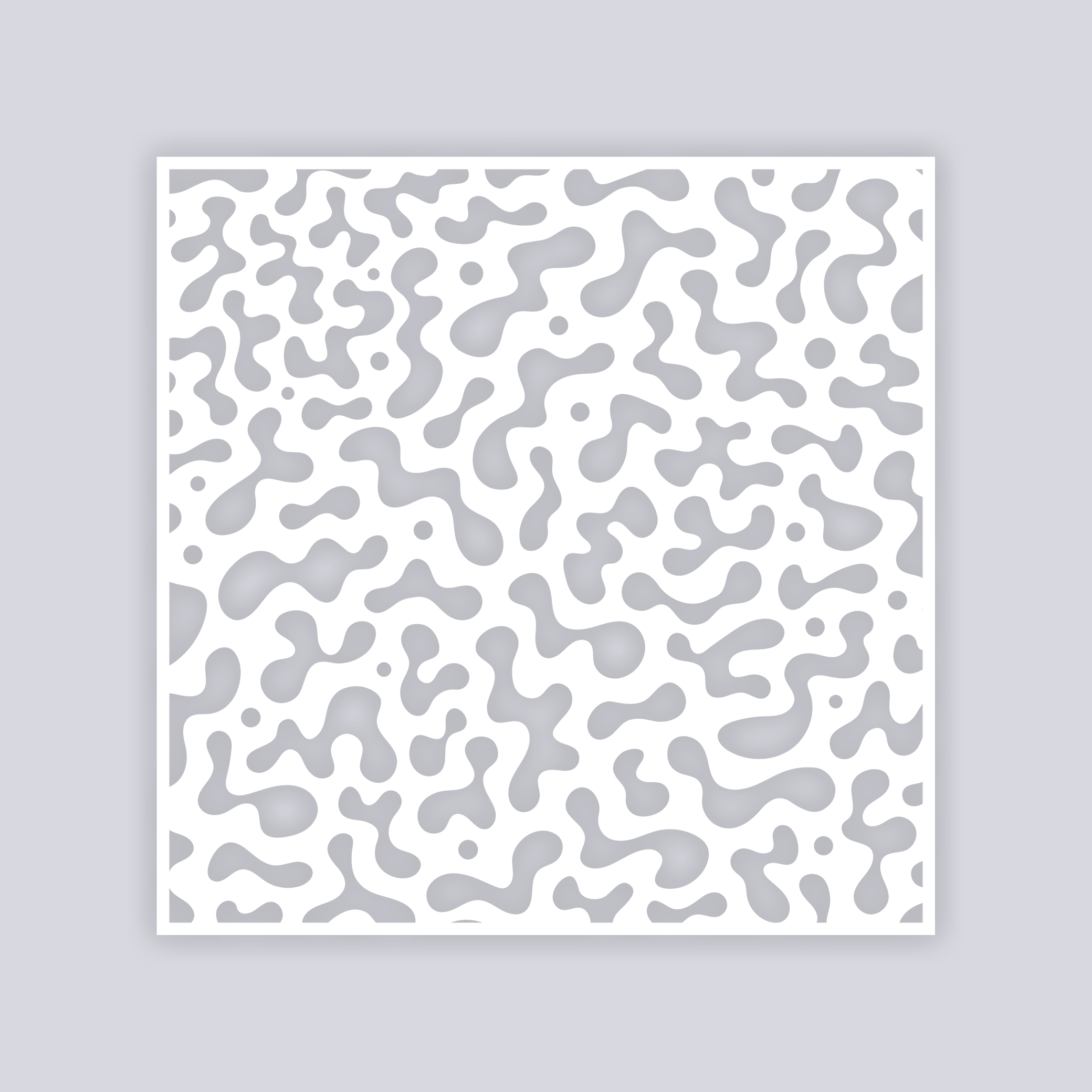 Terrazzo Square Clay Stencil