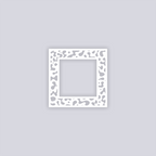 Terrazzo Square Rim Clay Stencil