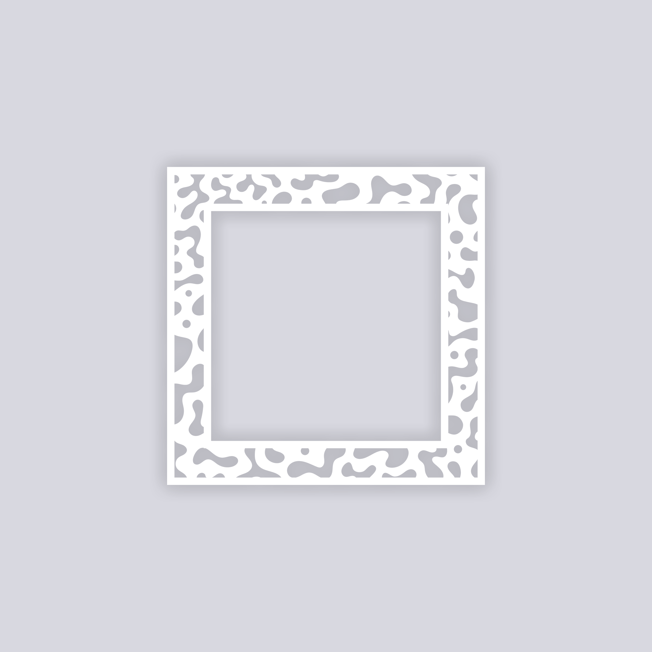 Terrazzo Square Rim Clay Stencil