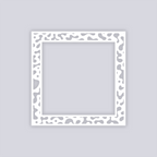 Terrazzo Square Rim Clay Stencil