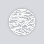 Tidal Circle Clay Stencil