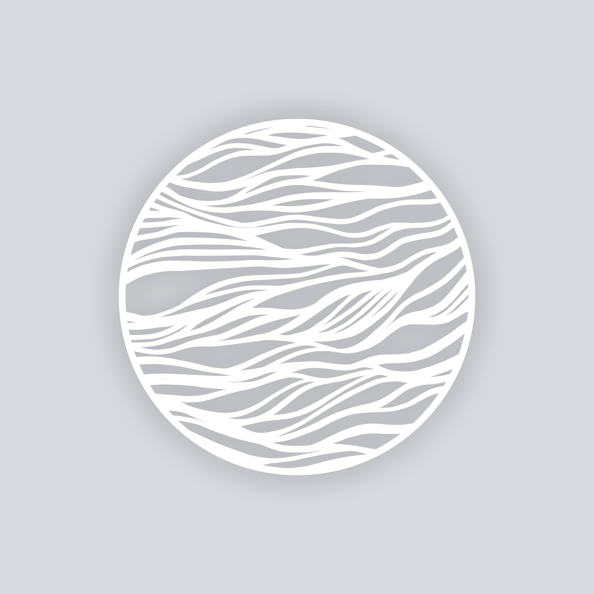 Tidal Circle Clay Stencil