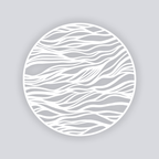 Tidal Circle Clay Stencil